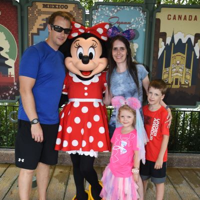 Saying Cheese at Epcot with Minnie Mouse